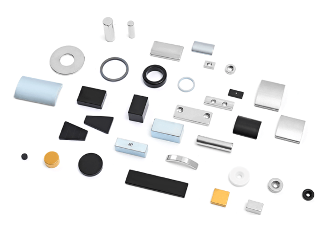 Sintered NdFeB magnet family in multiple shapes and finishes